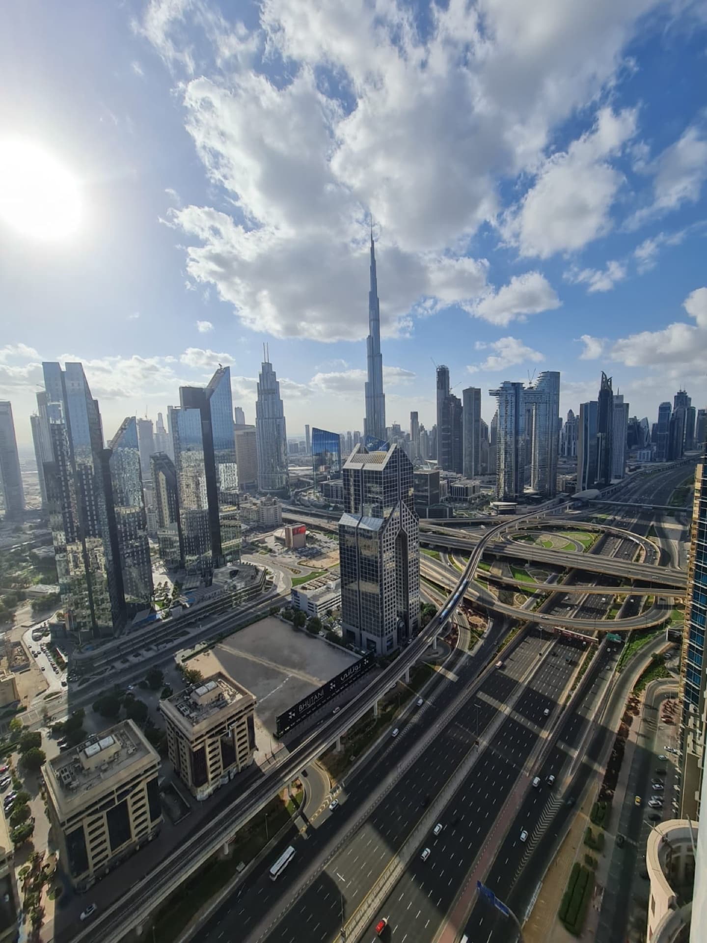 View of the Burj Khalifa from a Finest Business Center office window